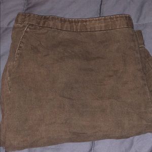 Cropped Linen Pants